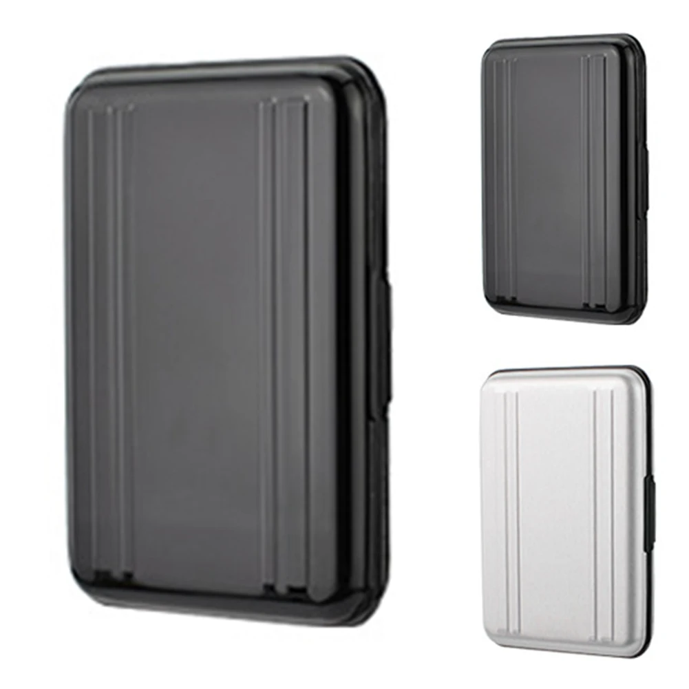 Holder Aluminium Portable Storage Box With 8 Slots Waterproof Organizer Memory Card Anti Shock