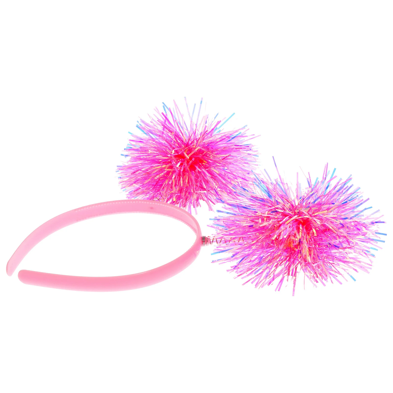 Headband for Girls Fireworks Hair Birthday Barrettes Plastic Pom Party Supplies