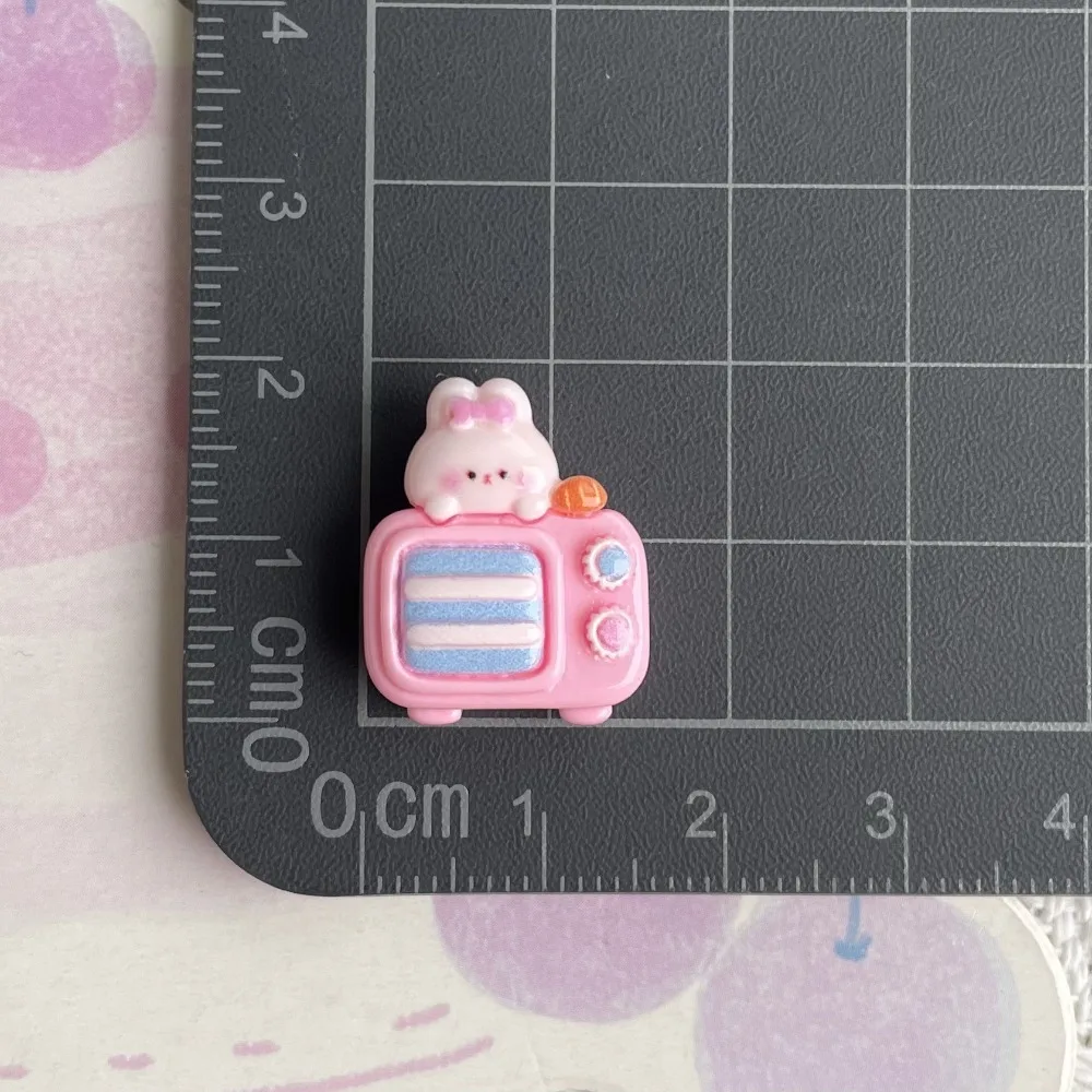 20Pcs Kawii Mini resin Cat TV Series Miniature Flat Back Cabochons For Hairpin Scrapbooking DIY Home Decor Craft Accessories