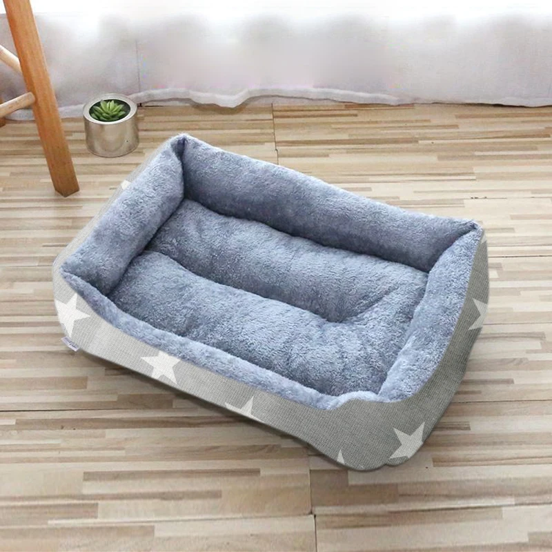Colchón para Mascotas, Cama Gris Suave para Perros, Bolsa de Dormir Cálida para Perros y Gatos Grandes, Medianos y Pequeños
