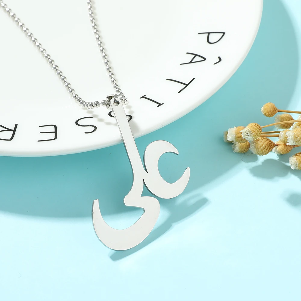 

Gothic Hip Hop Stainless Steel Pendant Necklace Fashion Simple JC Rock Band Jewelry Accessory for Friends Gifts