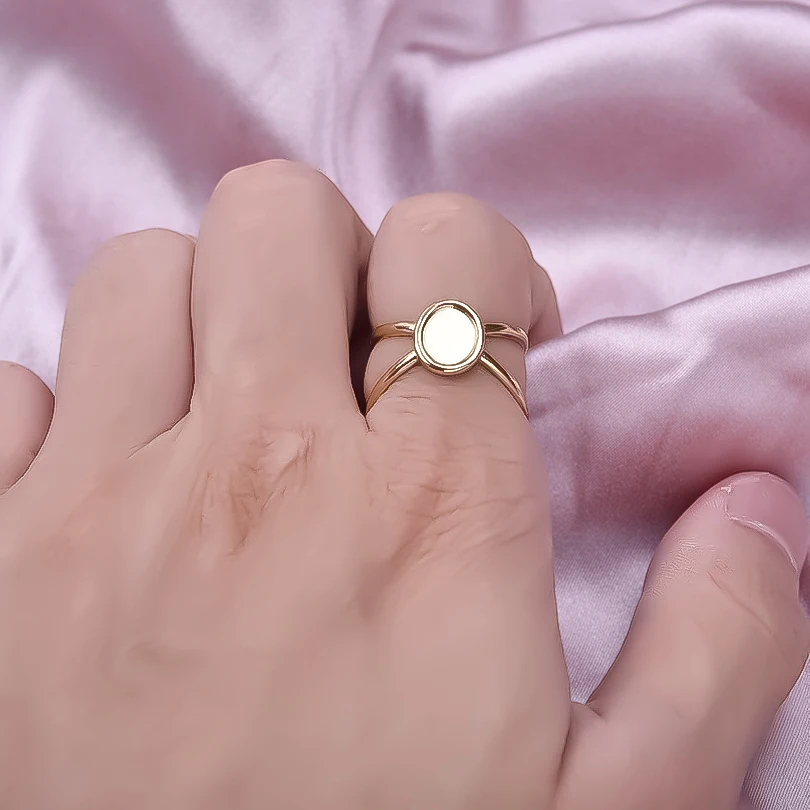 6 teile/los Vergoldet Edelstahl Basis Ringe Einstellungen DIY Blank Knuckle Ringe für Frauen Schmuck Charms Nie Verblassen Großhandel – Detail 18