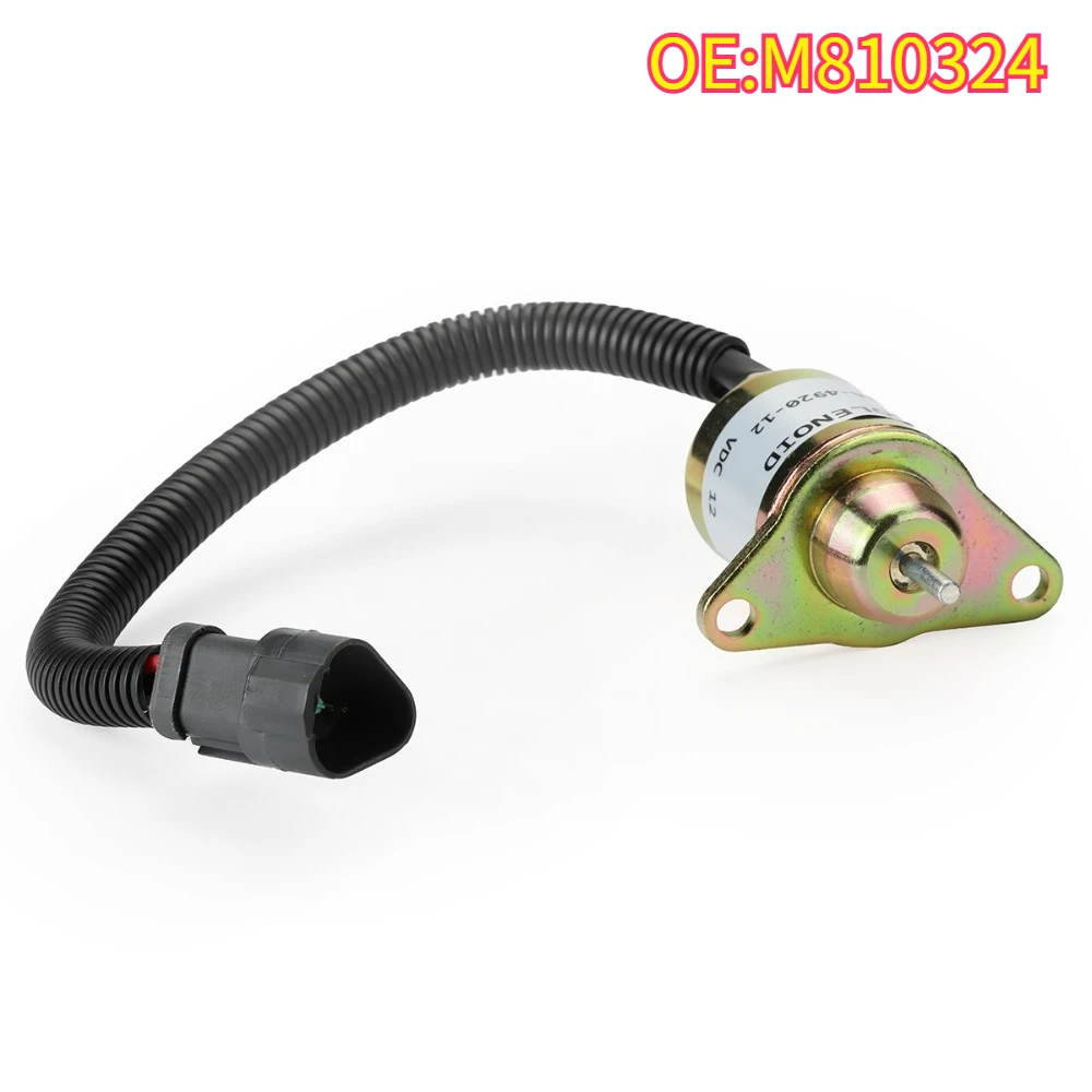 

High quality New For M810324 119233-77932 Fuel Shut Off Solenoid Yanmar 1503ES-12S5SUC12S Replace WoodwardJohnDeere tractor 12V