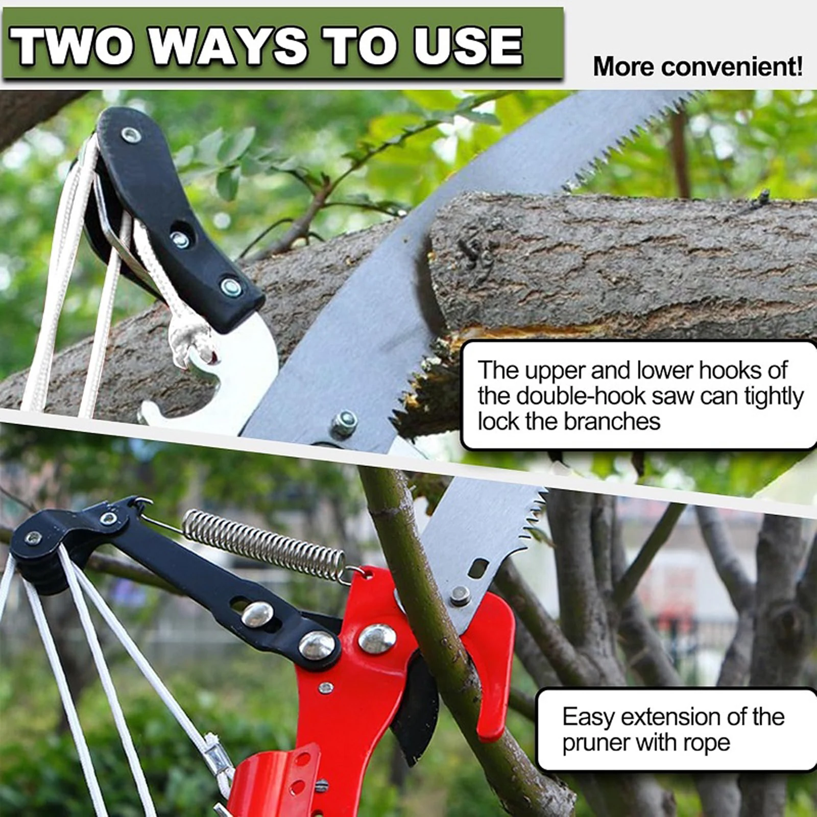 13ft Professional Pruning Shears with Handle High Altitude Branch Shears for Trees Branches Cutting and Fruit Picking