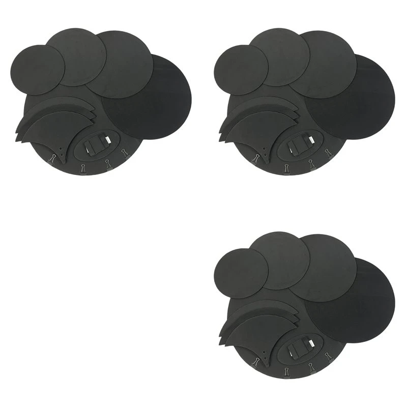 Quality Drum Mute Pads Set,30Pcs Foam Drum Mute Pads,Soundproof Foam Cotton Drum Heads Replacement
