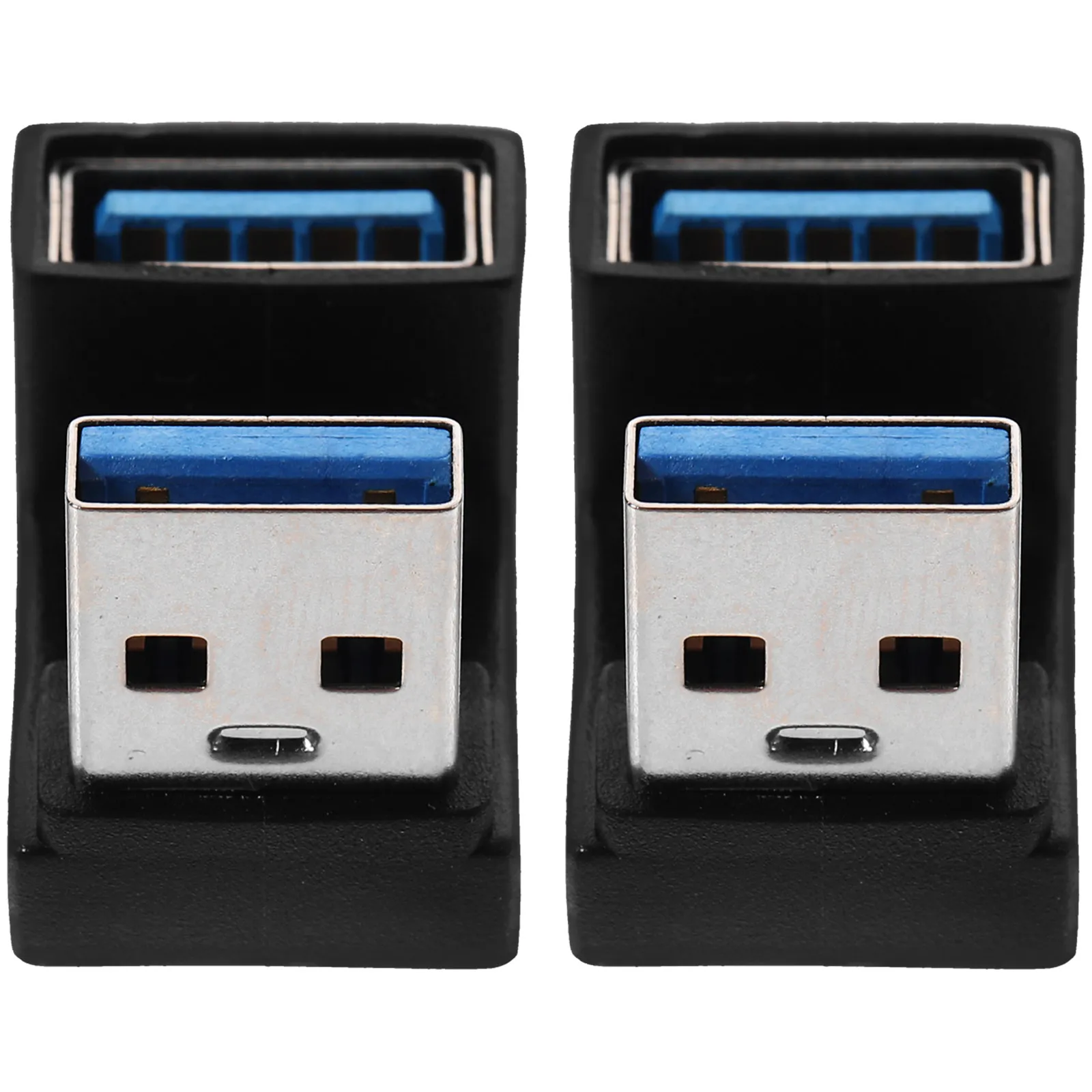 2Pcs USB Right Angle Adapter 90 Degree USB 3.0 Male to Female High Speed 10Gbps Data Transfer Laptop Accessories Angled
