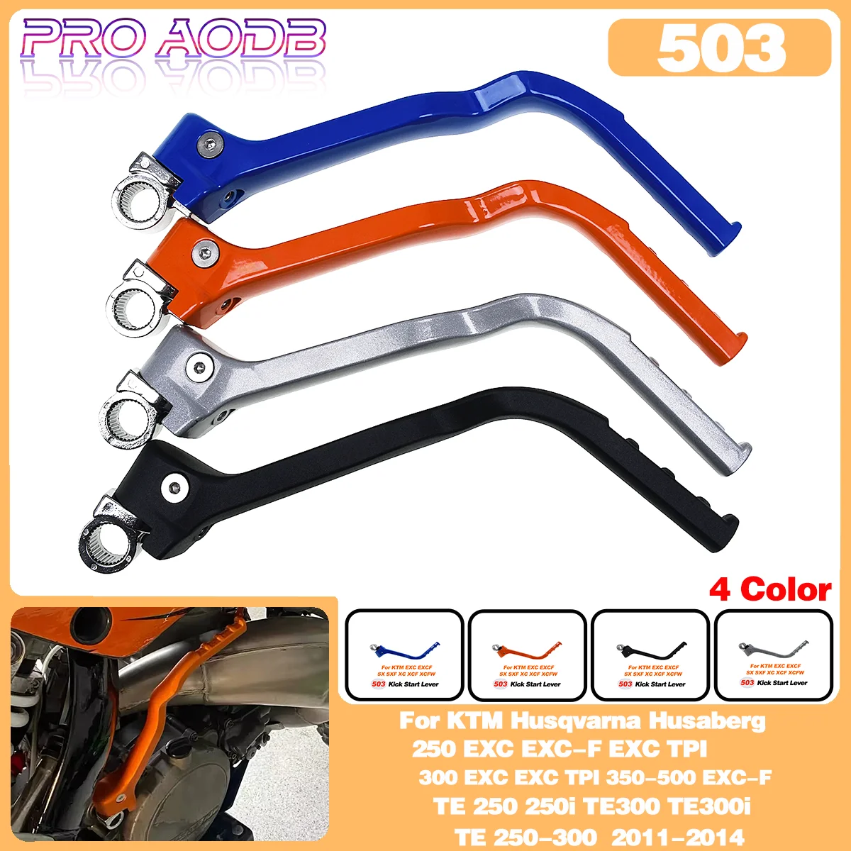 

Motocross Kick Start Starter Lever Pedal For KTM 250 300 350 400 450 500 525 530 EXC EXC-F XC XC-F XCW XCW-F SX SX-F 1998-2019