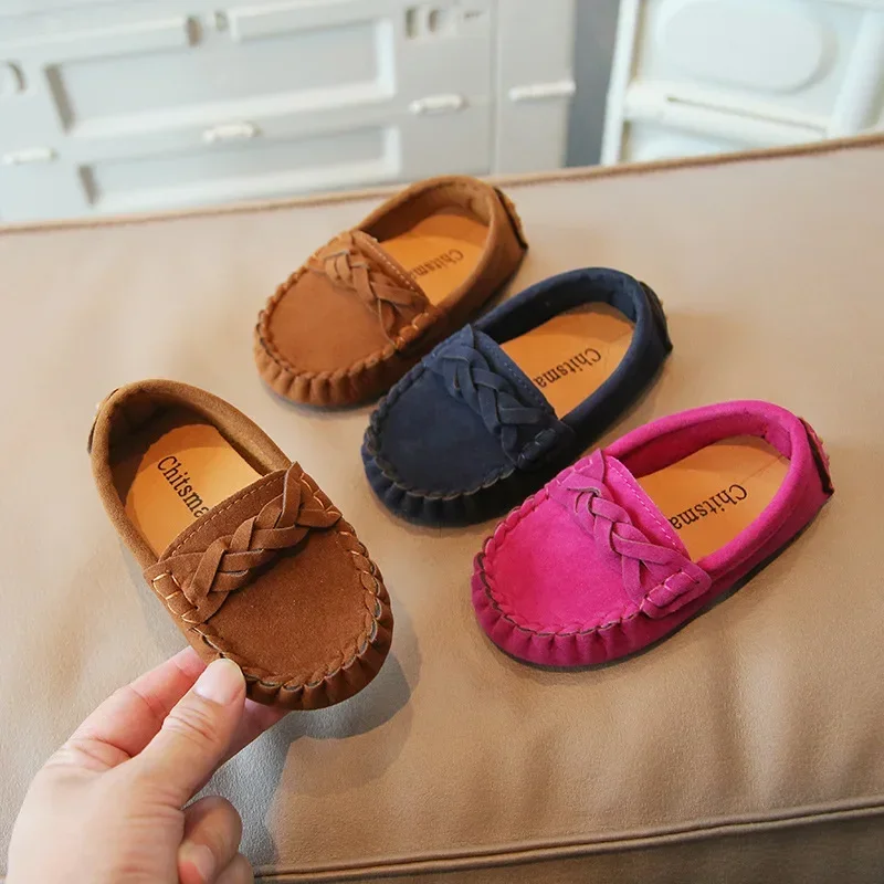 

Kids Flats Loafers 2026 Spring New Casual Children Moccasin Shoes Korean Version Baby Girls and Boys Soft Kids Fashion Slip-on