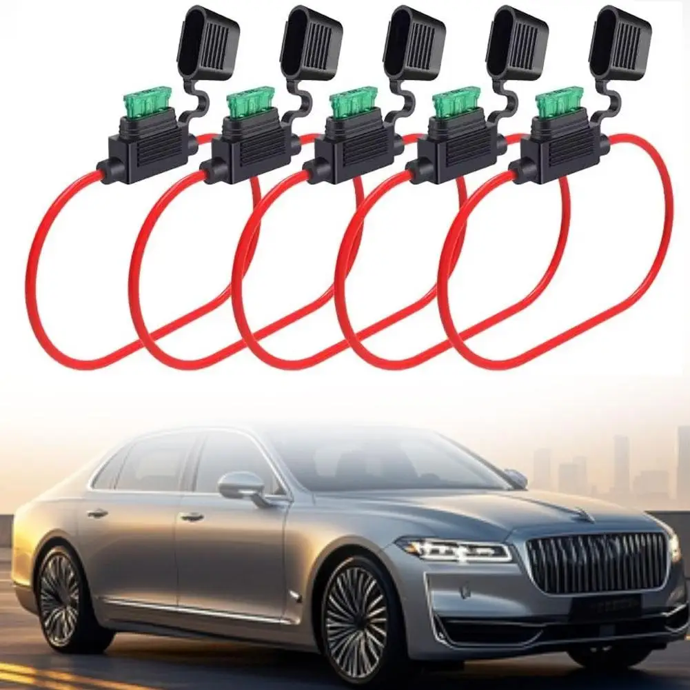 10pcs  Waterproof  Small Auto Fuse Holder 12V 20A D.C Car Blade Fuse Holder Splash-proof Box Automotive Fuse Socket