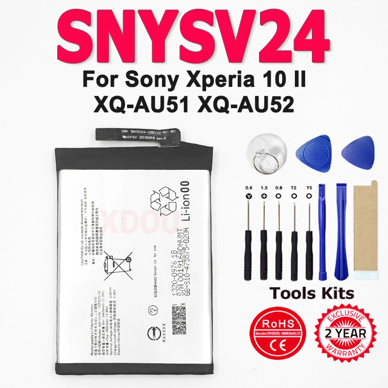 

New SNYSV24 High Quality Replacement Battery SNYSV24 For Sony xperia 10 II XQ-AU51 XQ-AU52 + Free Tools