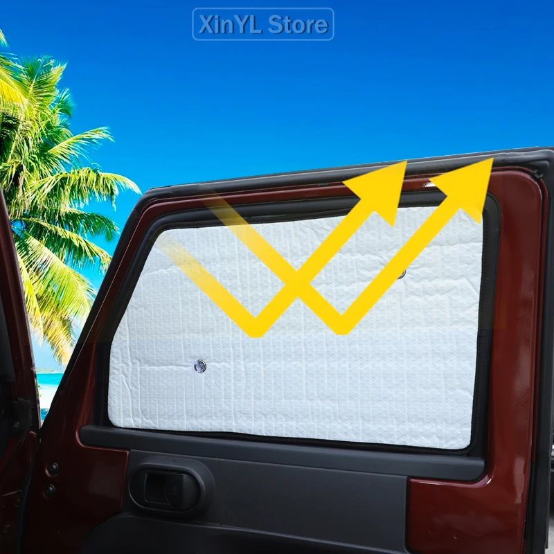 

Car Front Windshield Sunshade for Jeep Wrangler JK 2007-2017 Visor Window Sun Solar UV Rays Protector Cover Accessories