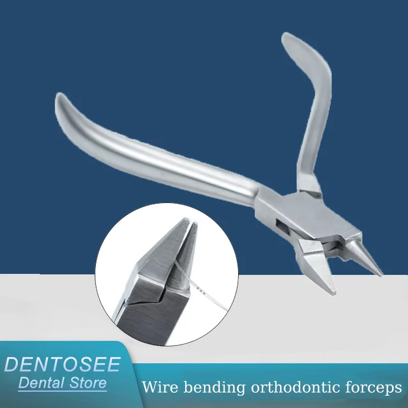 

Dental Wire Bending Pliers Ortho Braces Forming Tools with Loop for Orthodontist Precision Plier