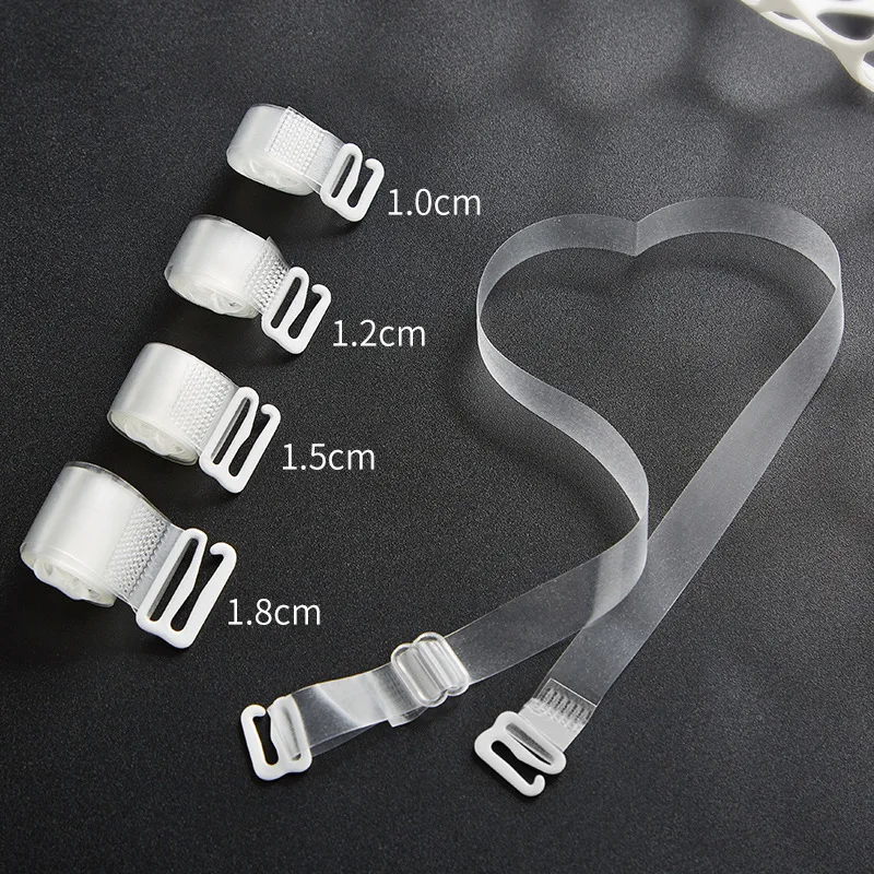 New Invisible Bra Straps Transparent Detachable Adjust Shoulder Strap Women Elastic Silicone Bra Belt Underwear Accessories