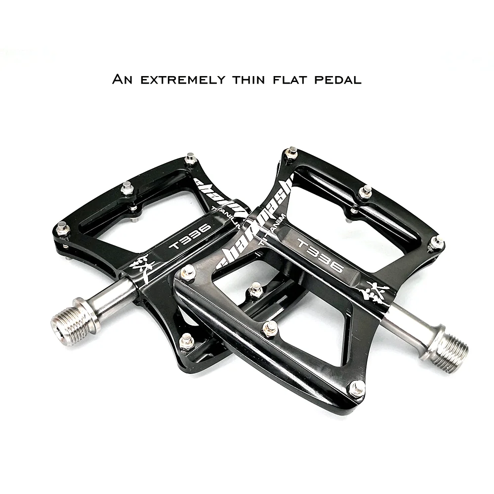 Ultralight Titanium 3 Bearings Bicycle Pedals Mountain Bike Pedal Anti-slip Footboard Titanium Alloy MTB Road Bike Pedals Parts