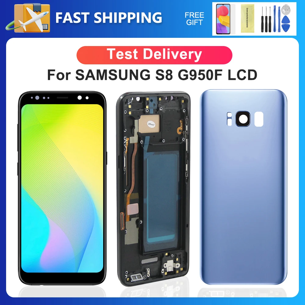 

Tested S8 For Samsung For G950W G950S G950K G950L G950F G950N LCD Display Touch Screen Digitizer Assembly Replacement