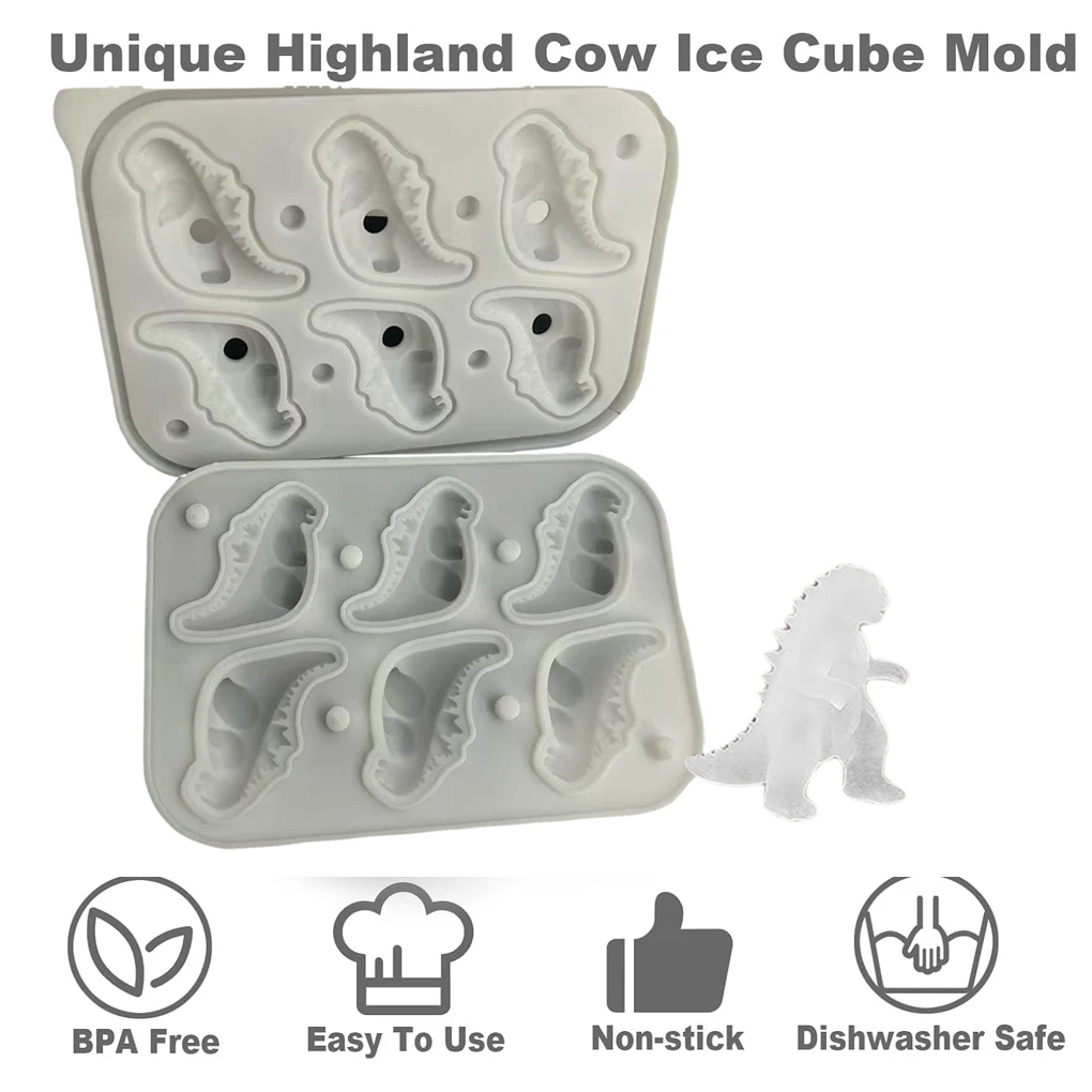 

Silica Gel Silicone Novelty Ice Cubes Molds For Whiskeys And Brandy 3d Monster Movies Ice Cubes Mold