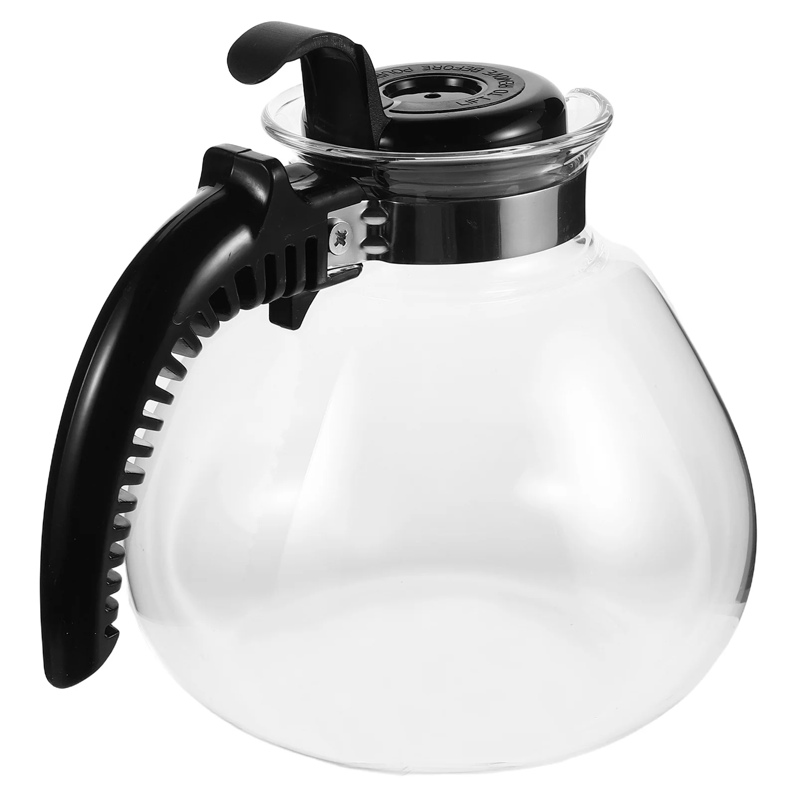 

Home Kitchen Tea Kettle Easy Pour Glass Coffee Pot Ergonomic Handle Campfire Insulated Carafe Ceramic Teapot Warmer
