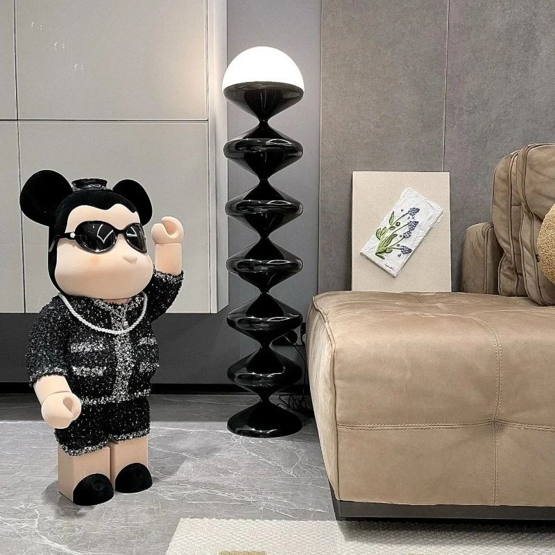 Italian Gourd String LED Floor Lamp Creative Design Cream Style Stand Lights Living Room Study Room Hotel Home Decoration Light