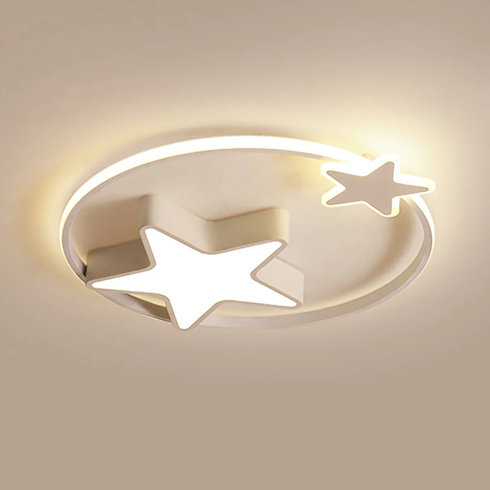 LED Ceiling Light, Dimmable Acrylic Starry Sky Ceiling Lamp With Remote Control