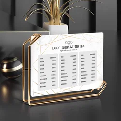 A4 210X297MM Wedding Table Number Place Card Holder Menu Paper Photo Picture Poster Frame Acrylic Sign Holder Display Stand