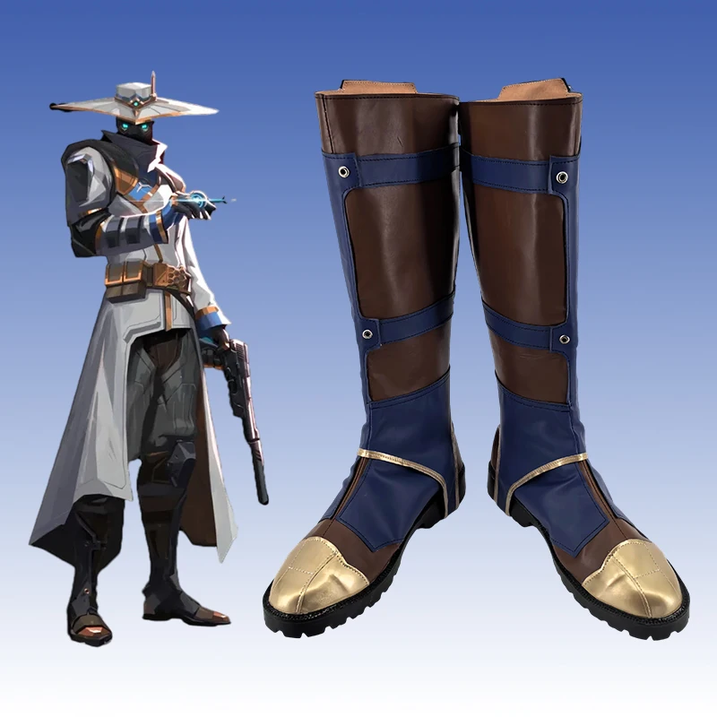 Cypher Cosplay Schuhe Spiel Valorant Stiefel Rollenspiel Performance Stiefel für Mann