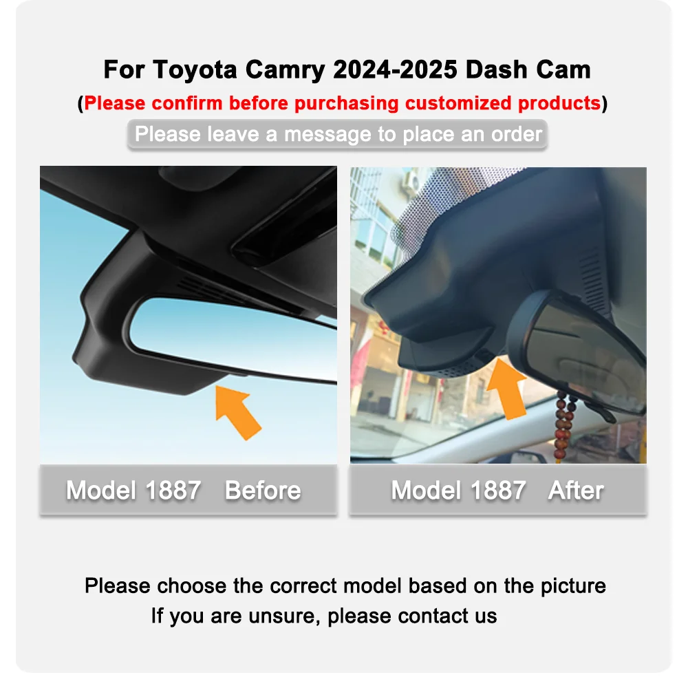 4K HD 2160P Plug and Play Dash Cam DVR For Car Camera Recorder For Toyota Camry 2024 to 2025 WIFI Dvr Recording Devices Dashcam