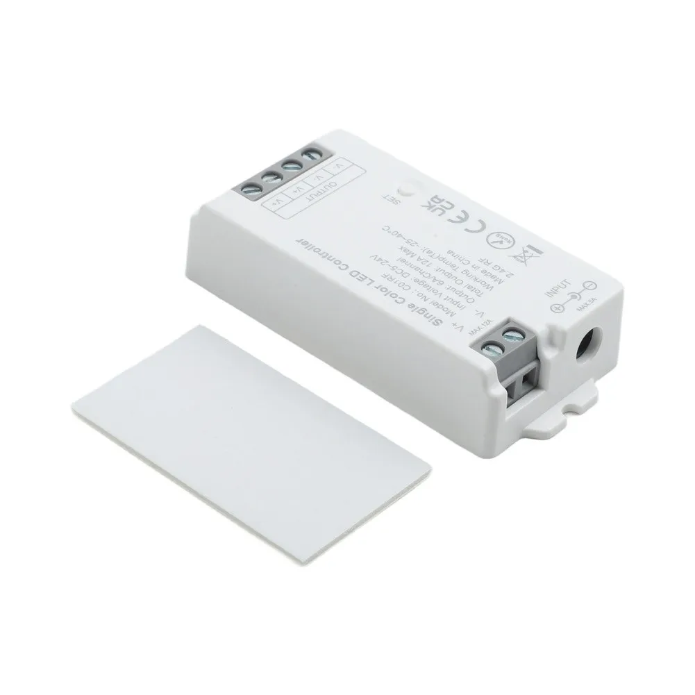 For Home Ambient Lighting LED Strip Controller 2.4G RF Controller DC5V 12V 24V Input 4-Wire Connection IP30 Protection Rating