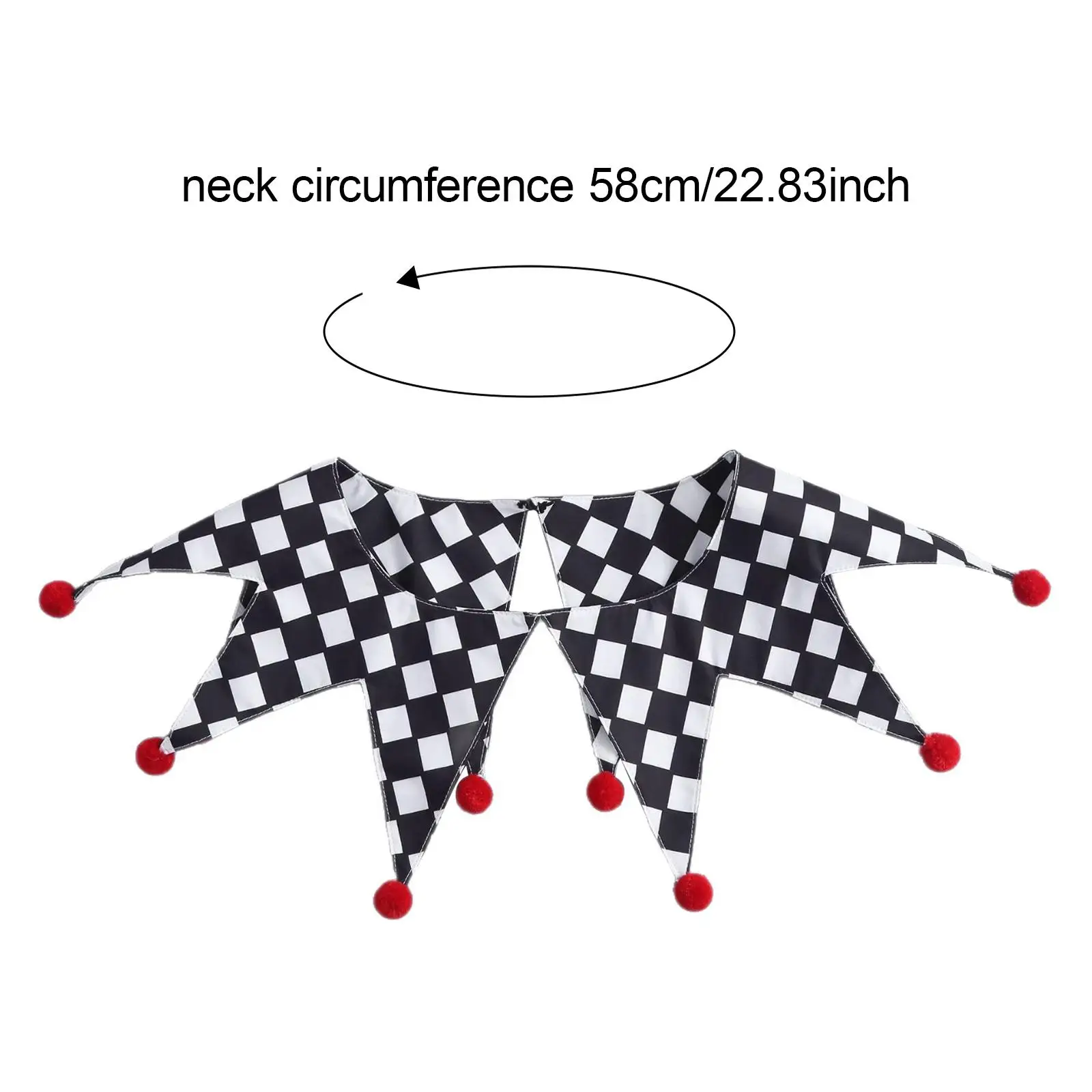 Halloween Clown Collar Decorative for Festival Masquerade Stage Performance