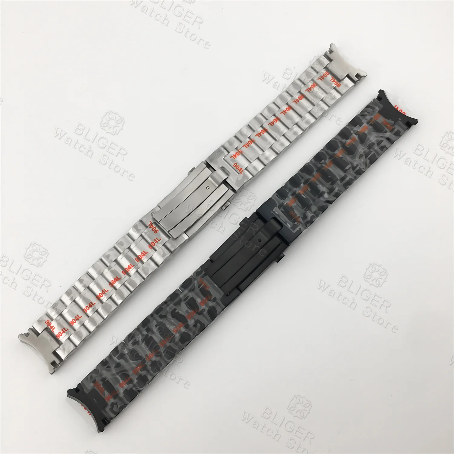 Correa de reloj de 20mm de alta calidad para caja de lunas VK63, correa de reloj de acero inoxidable, pulsera de lunas