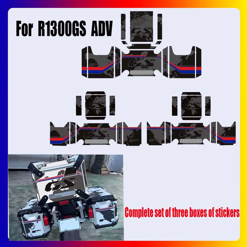 For BMW R1300GS R 1300 GS R1300 ADV GSA Adventure Rallye Luggage carrier Trunk Luggage Panniers Aluminium Cases Stickers