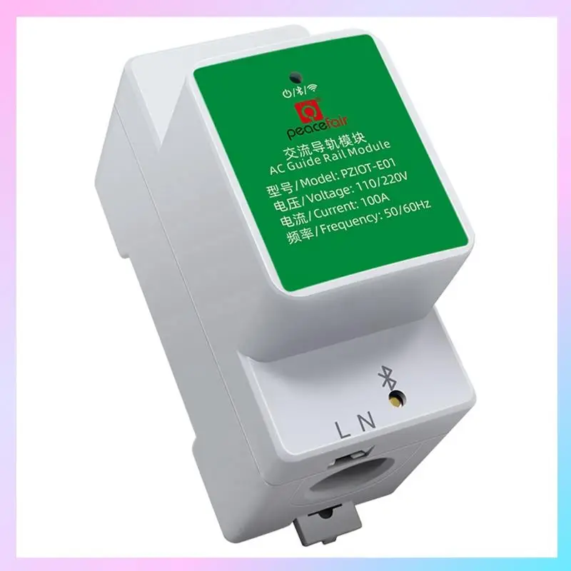 

Peacefair 1 Piece Tuya Energy Meter Single Phase AC Din Rail Module White-Green Plastic Watt Meter Voltmeter Ammeter