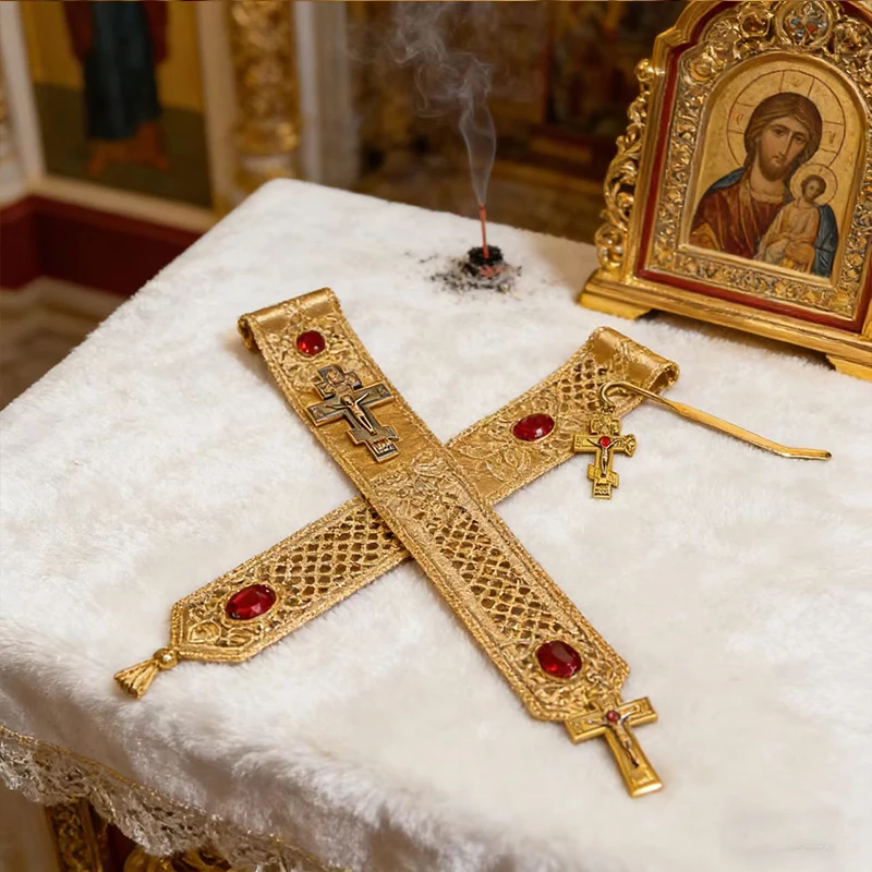 Neue 2026 Traditionelle Orthodoxe Kruzifix-Lesezeichen-Kollektion Gold & Antik-Kupfer Hochwertiges christliches Geschenk für Bibelstudium & Gebet – Detail 16