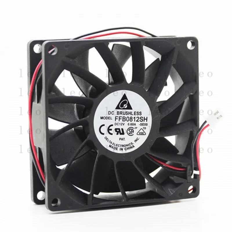 

FF Высококачественный охлаждающий вентилятор FFB0812SH 80*80*25 мм 2 контакта 12 В 0,6 А