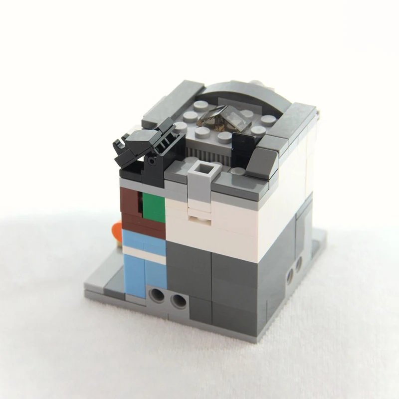 

214 Pcs Mini Modular of 10251 Brick Bank Tiny Retro bank building Compact MOC diy Education Model Building Blocks Gift