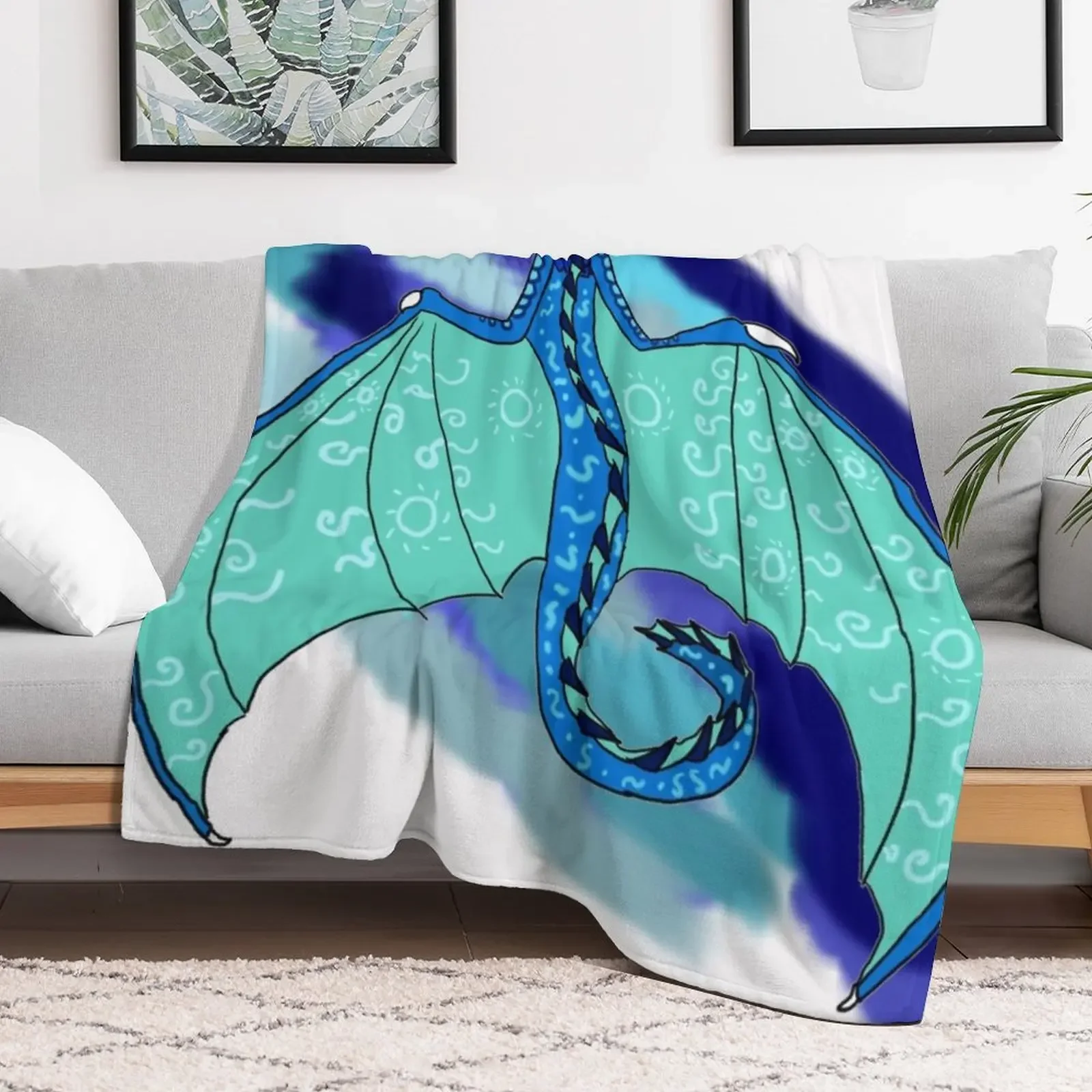 Tsunami Fullbody Throw Blanket Retros Moving Multi-Purpose Thermal Blankets