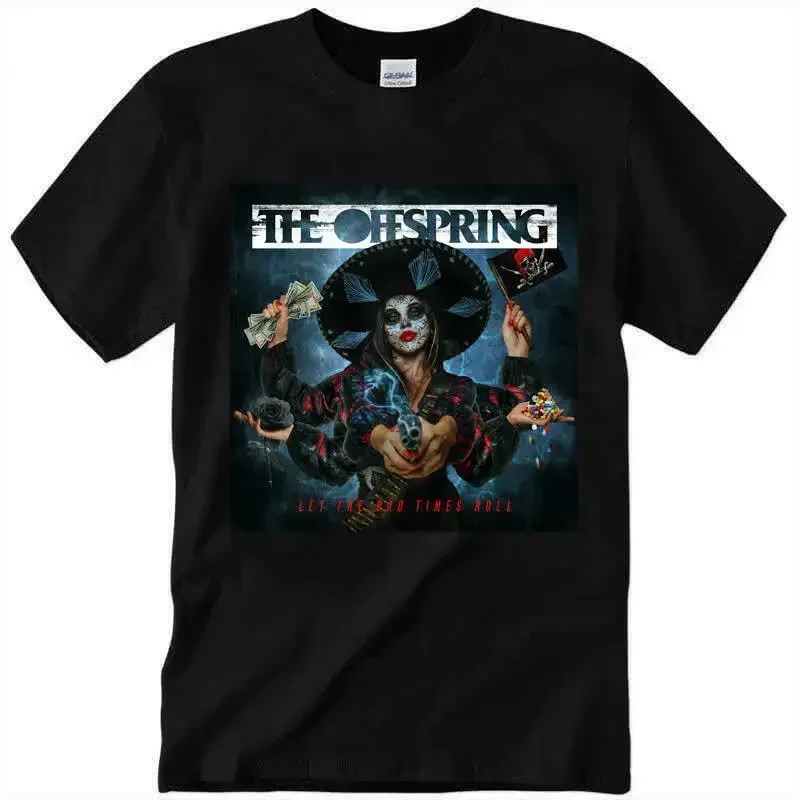 NEW The Offspring band Let The Bad Times Roll Cotton Black T shirt Size S 5XL