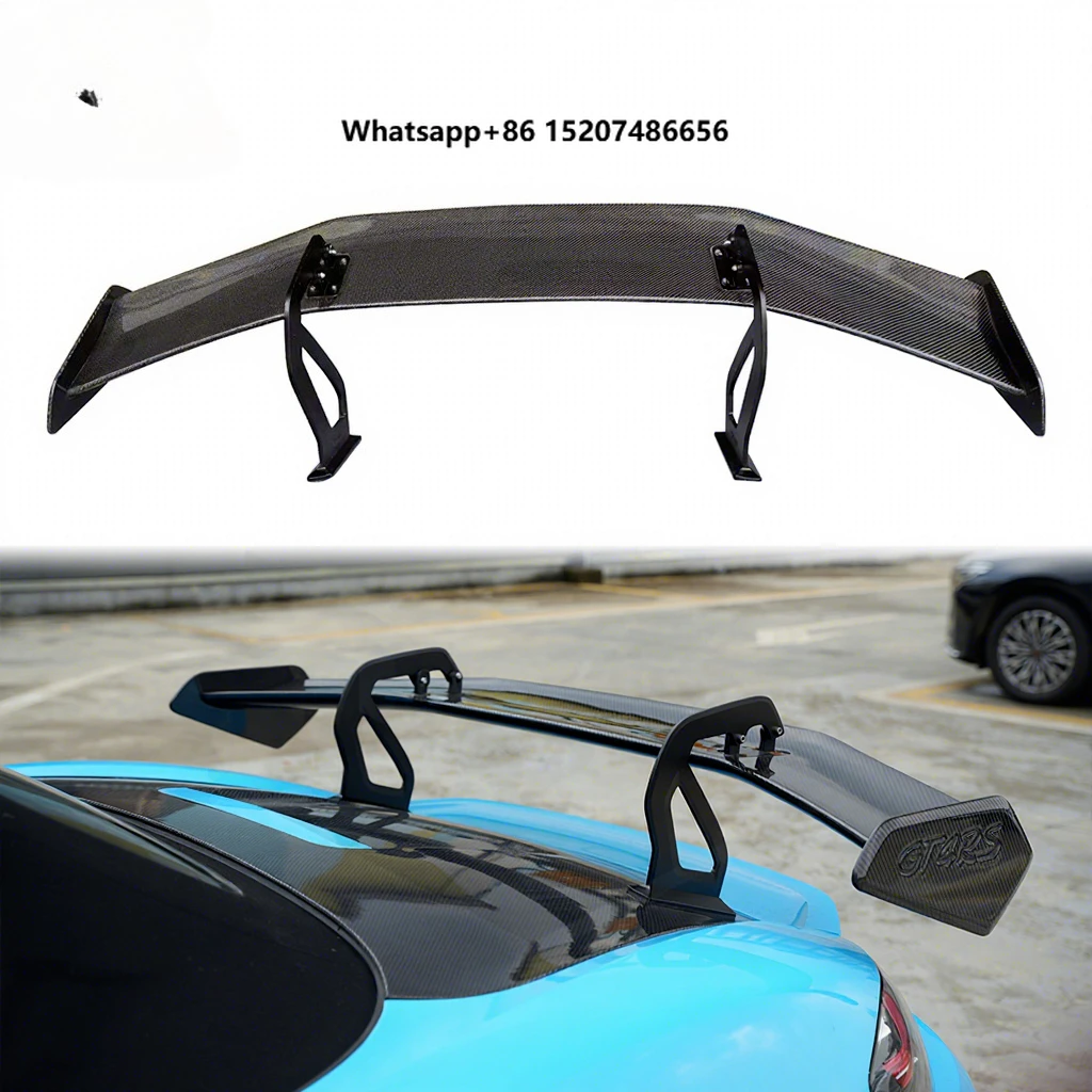 GT4RS Style Dry Carbon Fiber Double Deck Rear Spoiler forCayman Boxster