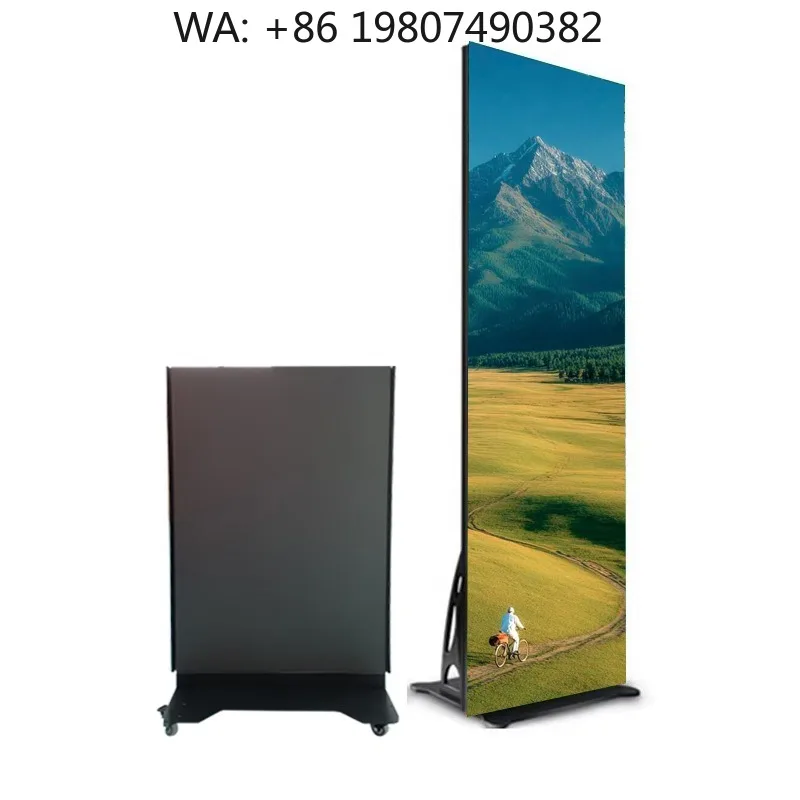 

P1.53 WiFi Control Full HD LED Poster Screen Floor Standing Ultra Clear Indoor Digital Signage for Retail Window Commercial Bran