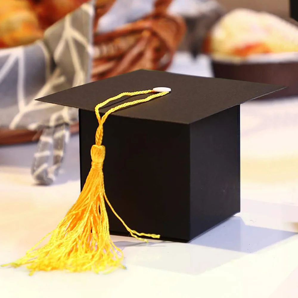 Graduation Cap Candy Boxes, 10/20/30/50pcs Set