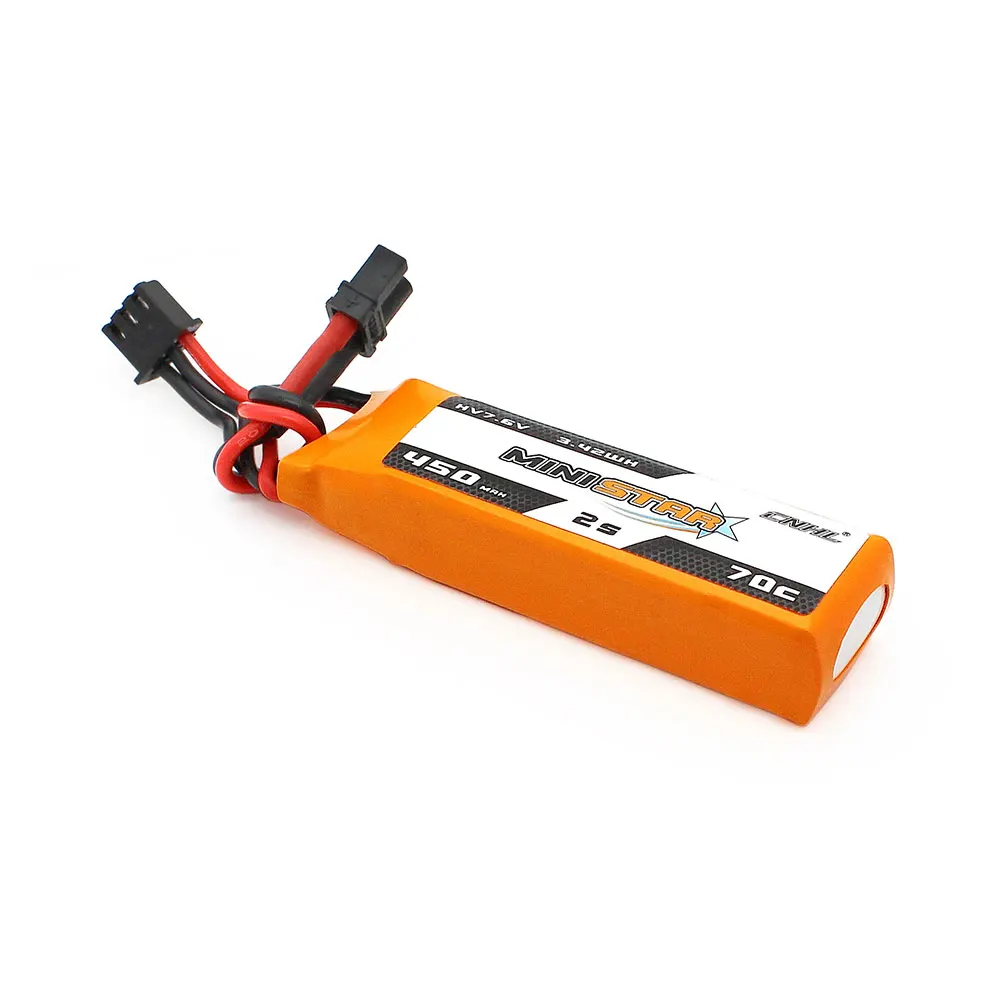CNHL LiHV MiniStar HV 450mAh 7.6V 2S 70C Lipo Battery With XT30U 3PCS 6PCS