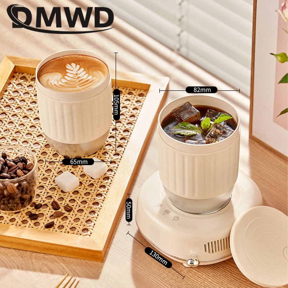 2 in 1 Heating Cooling Cup Warm and Cold Coasters Electric Hot Plate Milk Tea Warmer Beer Refrigerator Carbonated drink Cooler