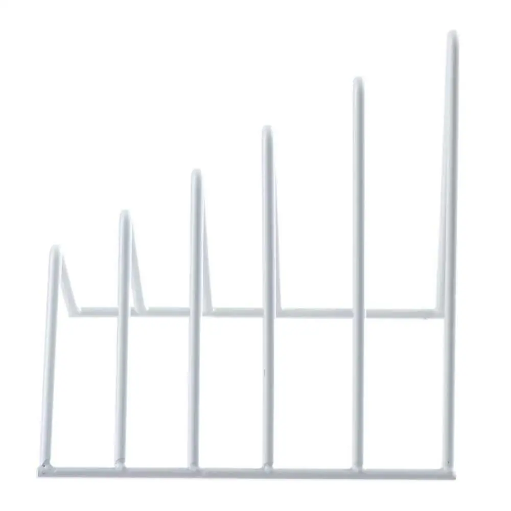 Simple Desk Storage Magzine Holder Student Stationary Bookshelf Iron Book Stand Record Rack Triangle Bookend Book Holder
