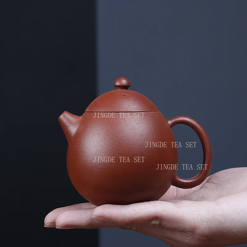 

150ml Dragon Egg Phoenix Singing Purple Clay Teapot Raw Mineral Zhu Mud Handmade Single Tea Pot Kung Fu Tea Set