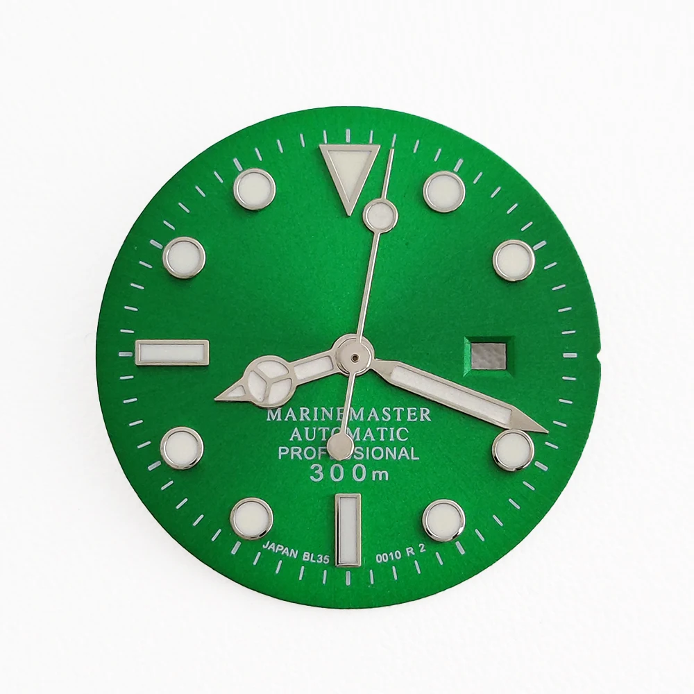 NH05 Dial 24.5MM Dial Green Luminous Watch Dial No Logo Suitable For NH05 Movement Watch Repair Accessories