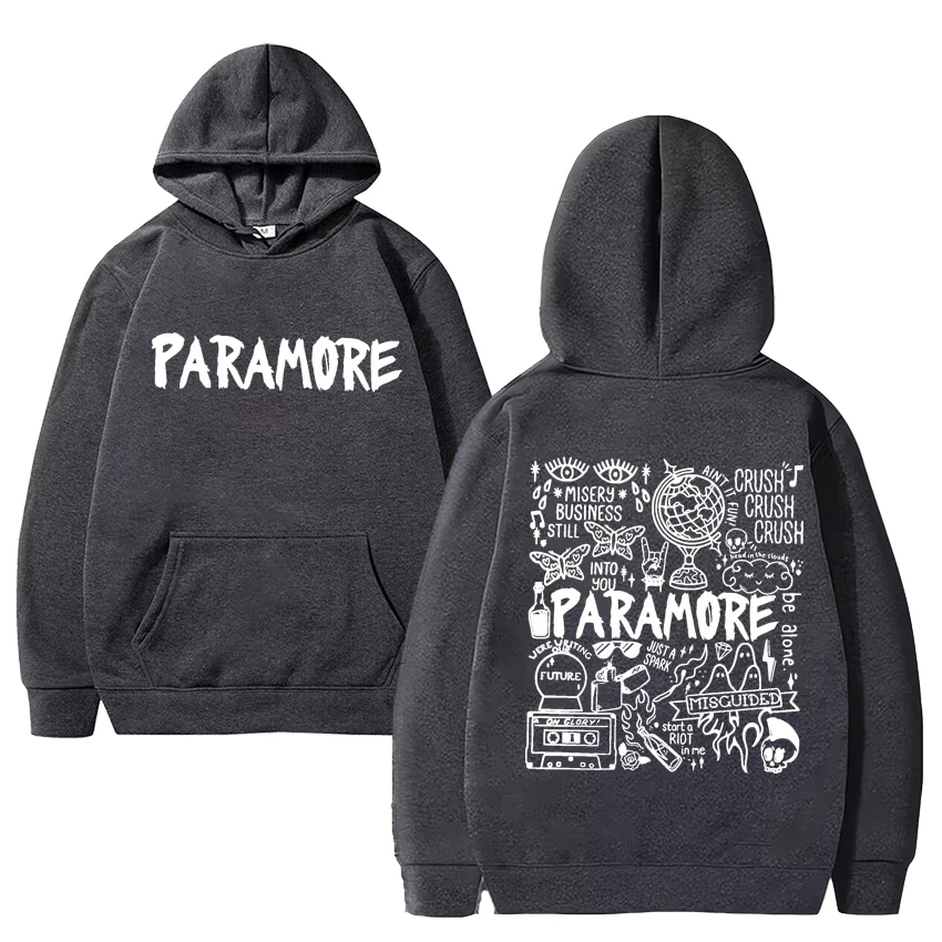 

Толстовка с капюшоном Paramore Band Graffiti Art Tour Album для мужчин и женщин, уличная одежда в стиле ретро, флисовая толстовка с длинными рукавами Regardless Gender