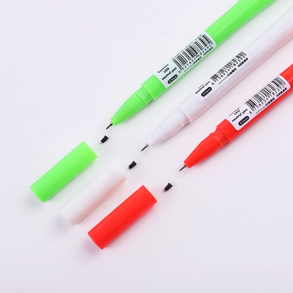 

12 pcs Luminous Gel Pen Christmas Supplies Lighted Writing Pens Student Stationery Santa Claus Gift Kids Office