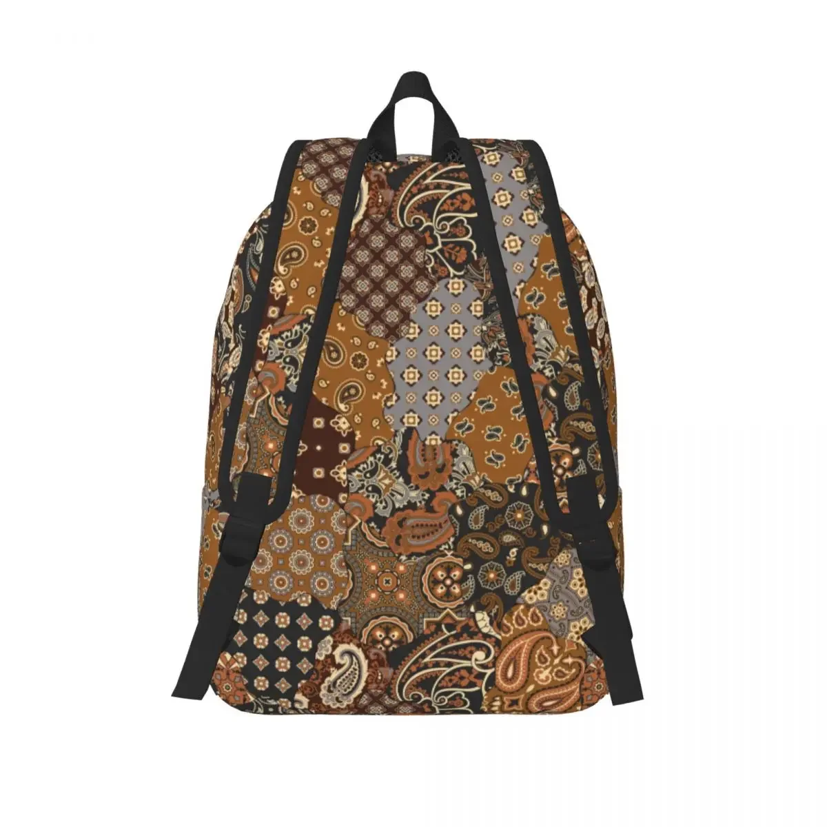 Mochila barroca de Cachemira y geométrica para hombre y mujer, bolso de hombro para estudiantes de negocios al aire libre, morral fresco para la universidad