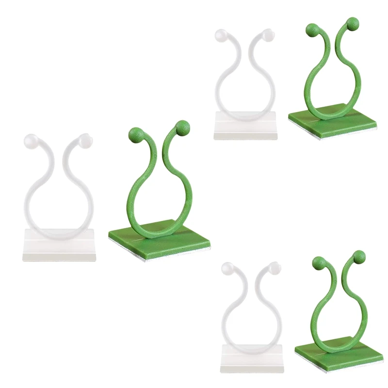 คลิปยึดผนังสำหรับปีนต้นไม้160ชิ้นที่ตั้งต้นไม้ติดผนังพร้อมตะขอยึดผนังในตัวช่วยยึดผนังสำหรับพืชเถา