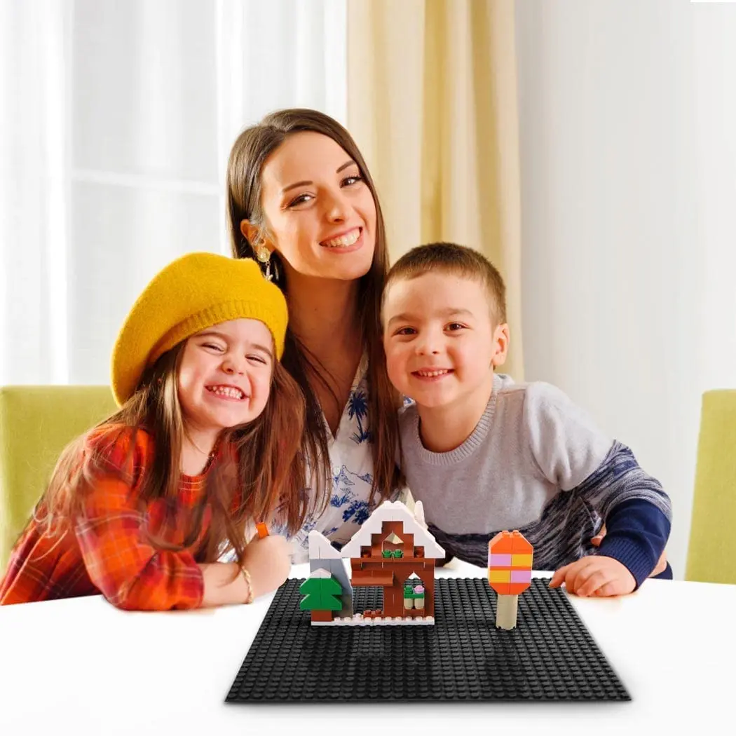 Lekebaby Classic Baseplates Building Base Plates for Building Bricks 100% Compatible with Major Brands-Baseplates 10