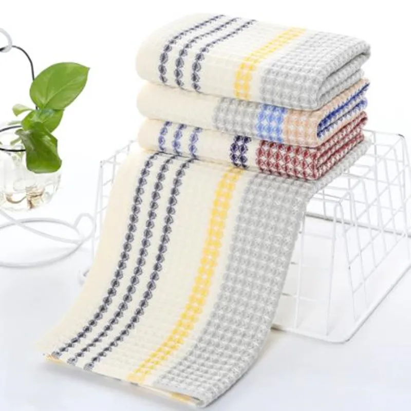 Soft Cotton Waffle Towel for Adults, Strong Suction, Cellulose Bath Towel, Fluffy Grid Gauze